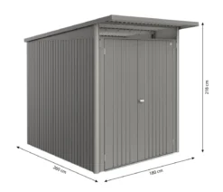 Biohort Metallgerätehaus AvantGarde ECO A2, ca. B180/H218/T260 cm