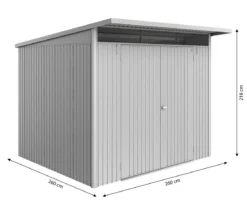 Biohort Metallgerätehaus AvantGarde ECO A6, ca. B260/H218/T260 cm