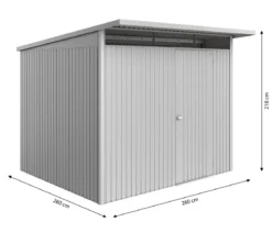 Biohort Metallgerätehaus AvantGarde ECO A6, ca. B260/H218/T260 cm