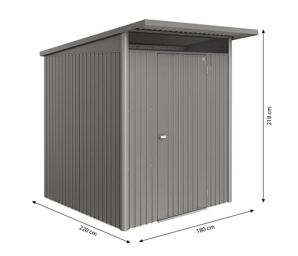 Biohort Metallgerätehaus AvantGarde ECO A1, ca. B180/H218/T220 cm