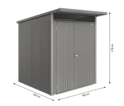 Biohort Metallgerätehaus AvantGarde ECO A1, ca. B180/H218/T220 cm