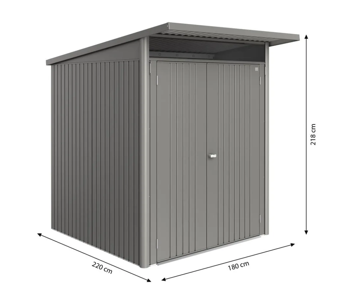 Biohort Metallgerätehaus AvantGarde ECO A1, ca. B180/H218/T220 cm