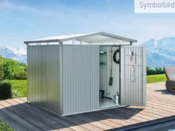 Biohort Metallgerätehaus Panorama® P3, ca. B273/H227/T238 cm