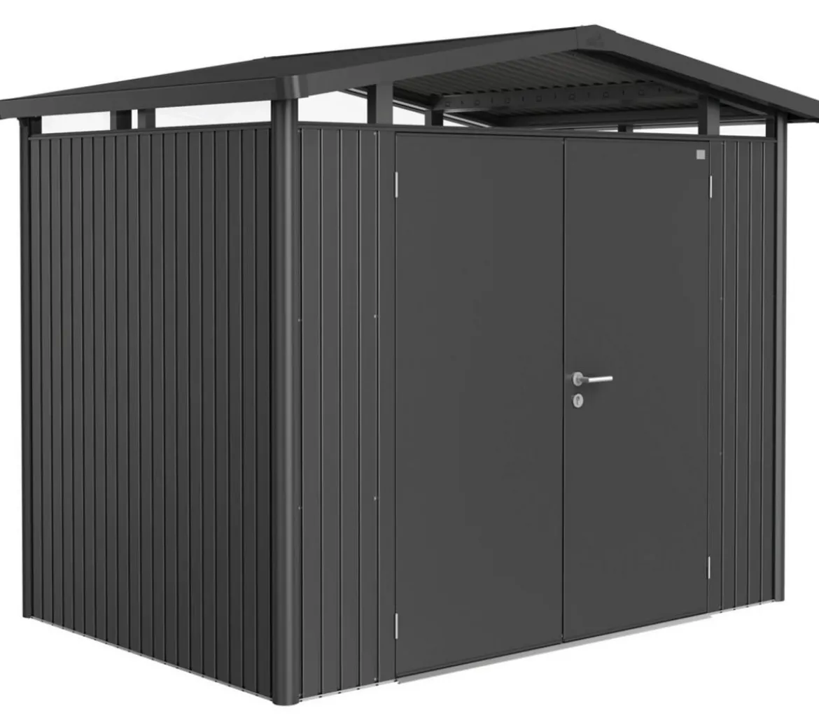 Biohort Metallgerätehaus Panorama® P2, ca. B273/H227/T198 cm