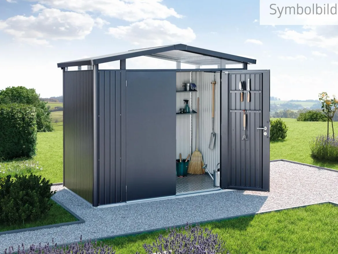 Biohort Metallgerätehaus Panorama® P4, ca. B273/H227/T278 cm