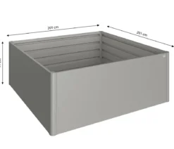 Biohort Metall-HochBeet 2x2, ca. B201,6/H77/T201,6 cm