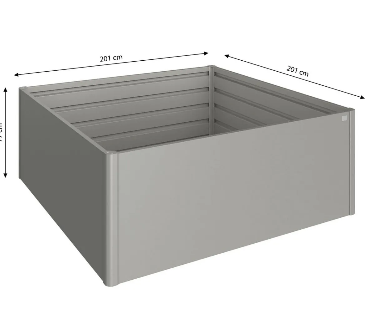 Biohort Metall-HochBeet 2x2, ca. B201,6/H77/T201,6 cm
