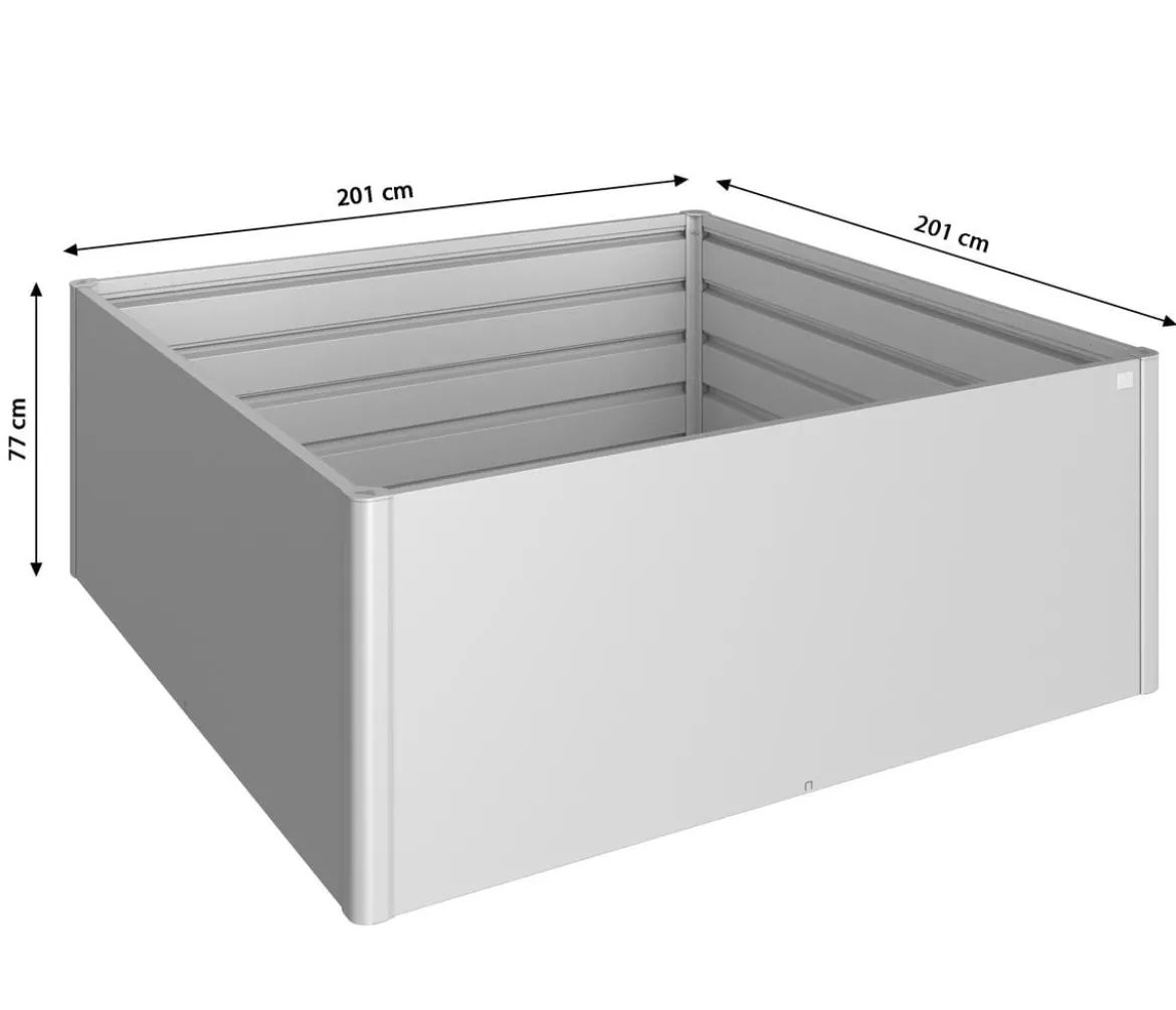 Biohort Metall-HochBeet 2x2, ca. B201,6/H77/T201,6 cm