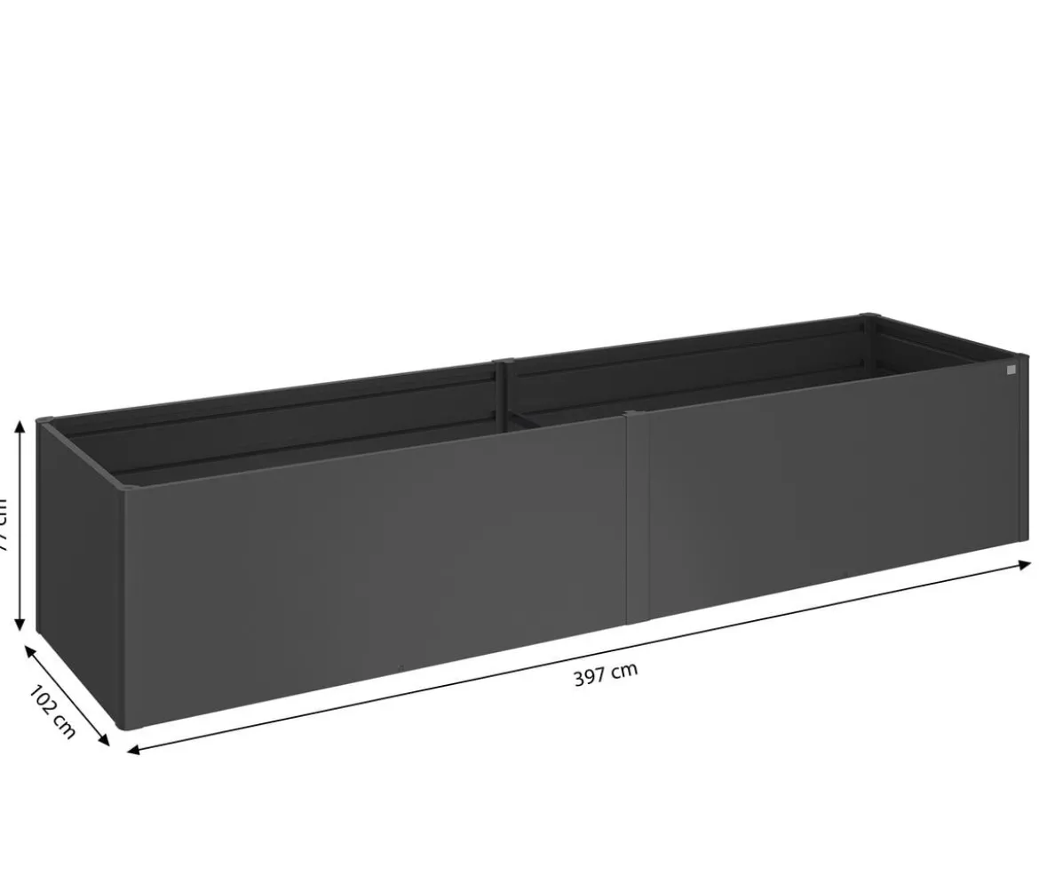 Biohort Metall-Hochbeet 4x1, ca. B397/H77/T103,1 cm