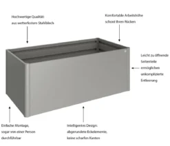 Biohort Metall-HochBeet 2x1, ca. B201,6/H77/T103,1 cm