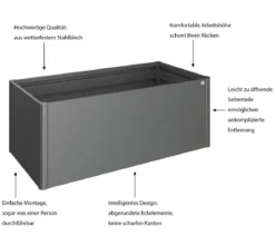 Biohort Metall-HochBeet 2x1, ca. B201,6/H77/T103,1 cm