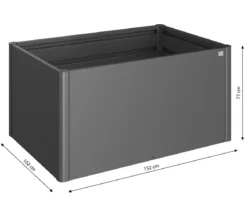 Biohort Metall Hochbeet 1,5x1, ca. B152/H77/T103,1 cm