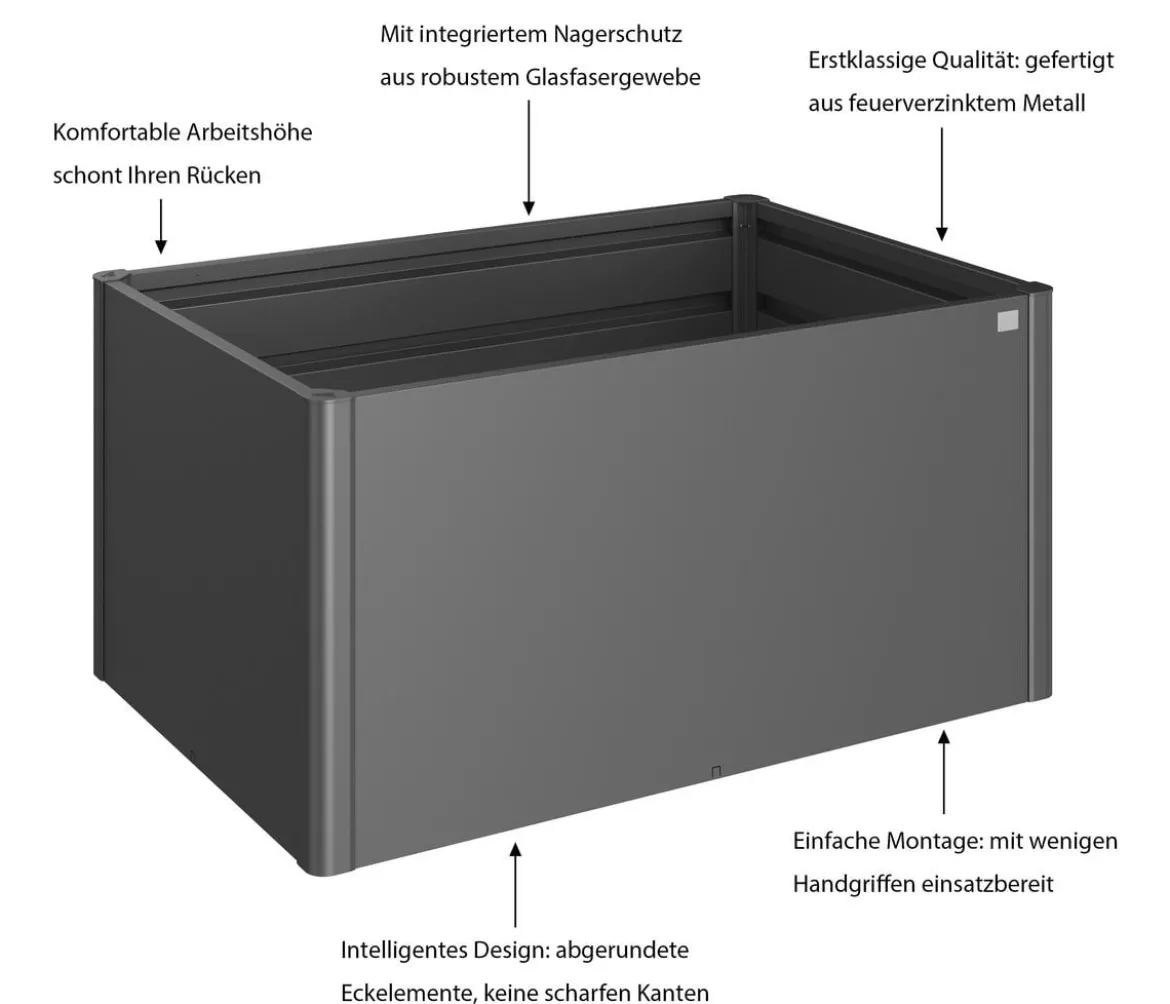 Biohort Metall Hochbeet 1,5x1, ca. B152/H77/T103,1 cm