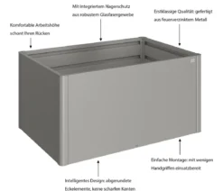 Biohort Metall Hochbeet 1,5x1, ca. B152/H77/T103,1 cm