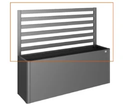 Biohort Metall-Rankgitter für HochBeet 4x1, ca. B397/H91/T4 cm