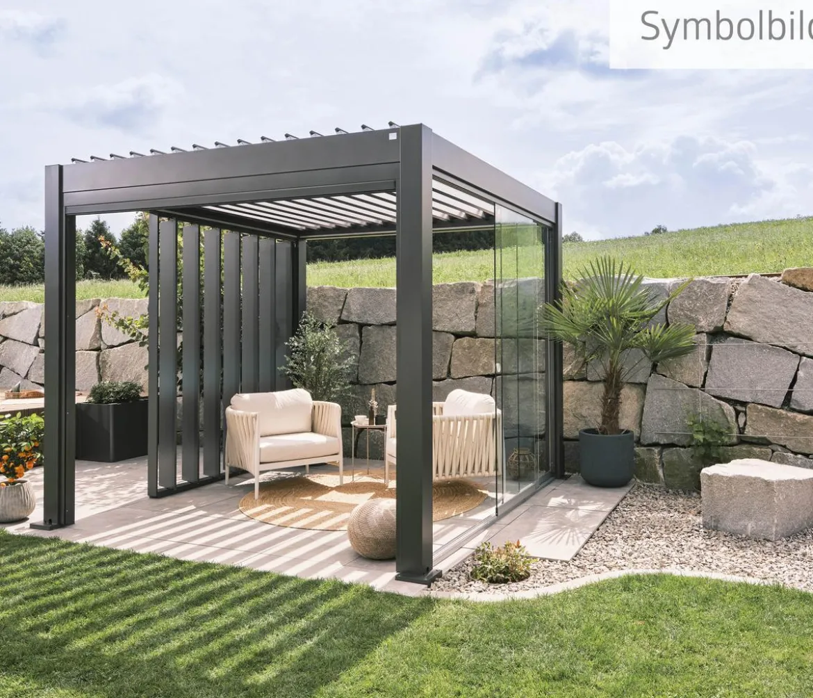 Biohort Pergola 5,5 x 3 einfarbig, ca. B552,5/H264/T312 cm