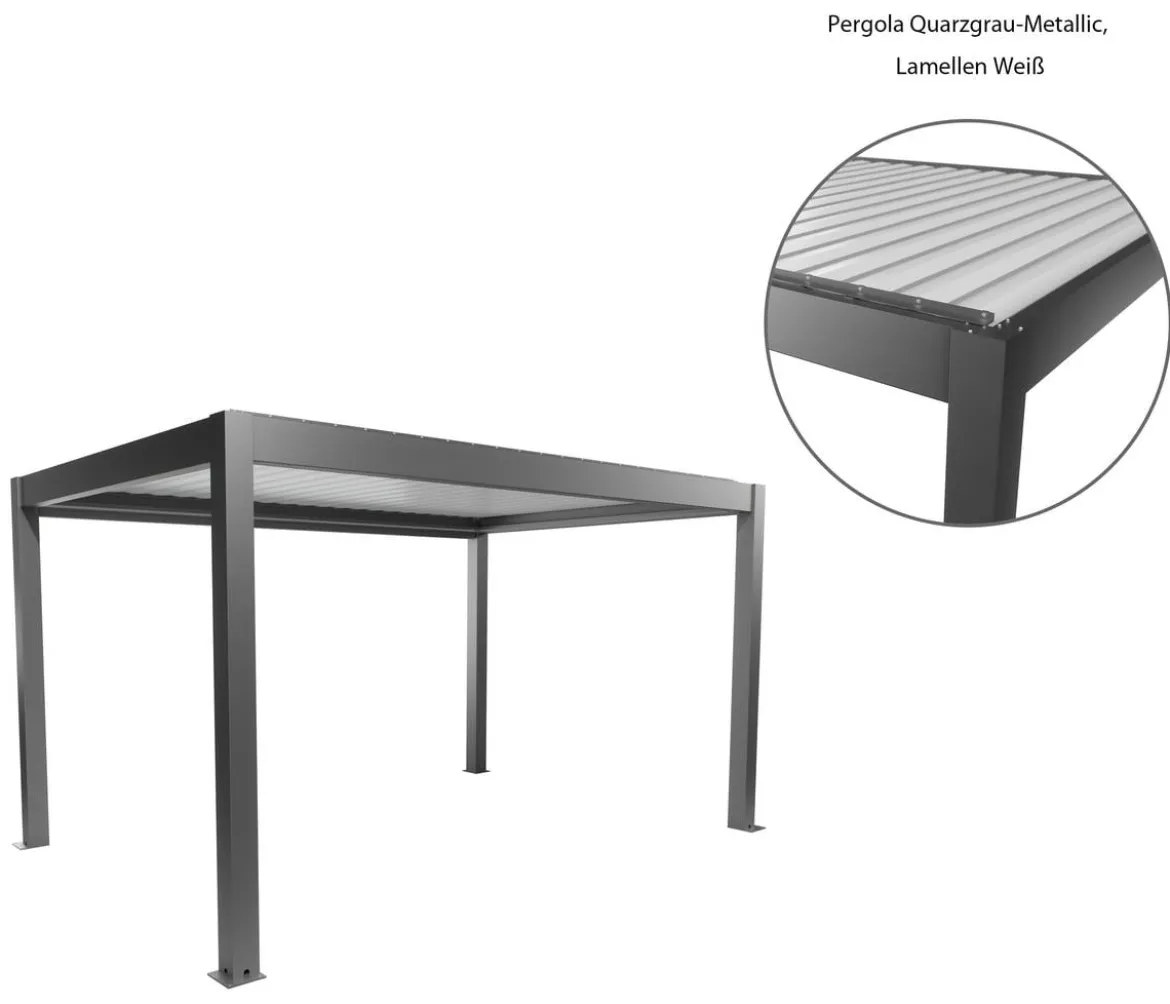 Biohort Pergola 5 x 3,5 zweifarbig, ca. B515,5/H264/T367,5 cm