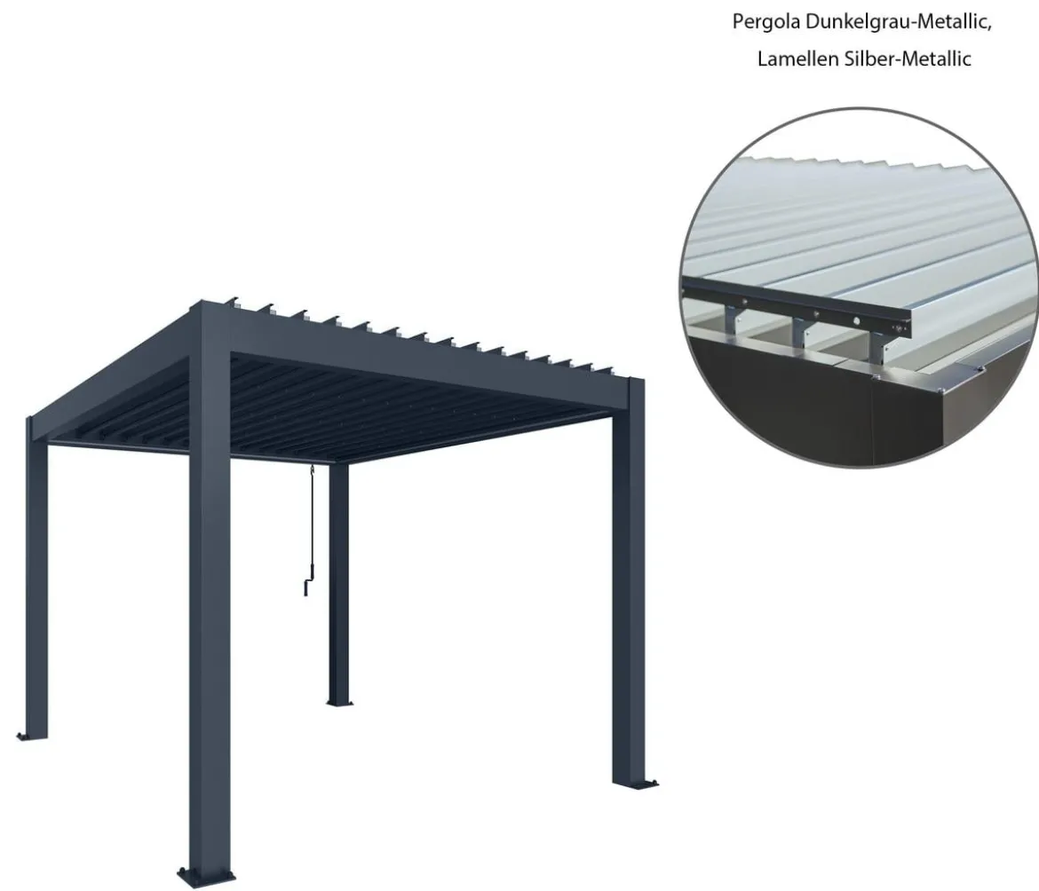 Biohort Pergola 5 x 3,5 zweifarbig, ca. B515,5/H264/T367,5 cm