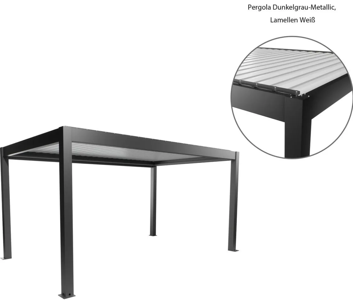 Biohort Pergola 5 x 3,5 zweifarbig, ca. B515,5/H264/T367,5 cm