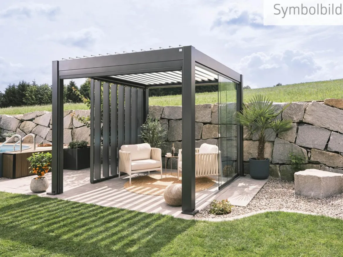 Biohort Pergola 4 x 3,5 zweifarbig, ca. B404,5/H264/T367,5 cm