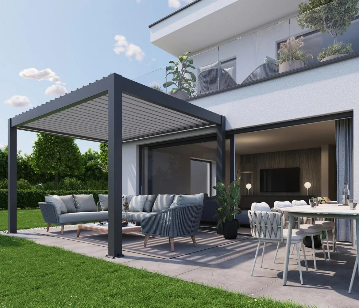 Biohort Pergola 4 x 3,5 zweifarbig, ca. B404,5/H264/T367,5 cm