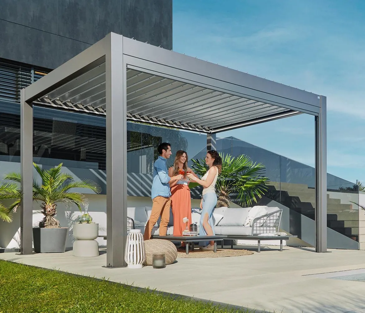 Biohort Pergola 4 x 3 zweifarbig, ca. B404,5/H264/T312 cm