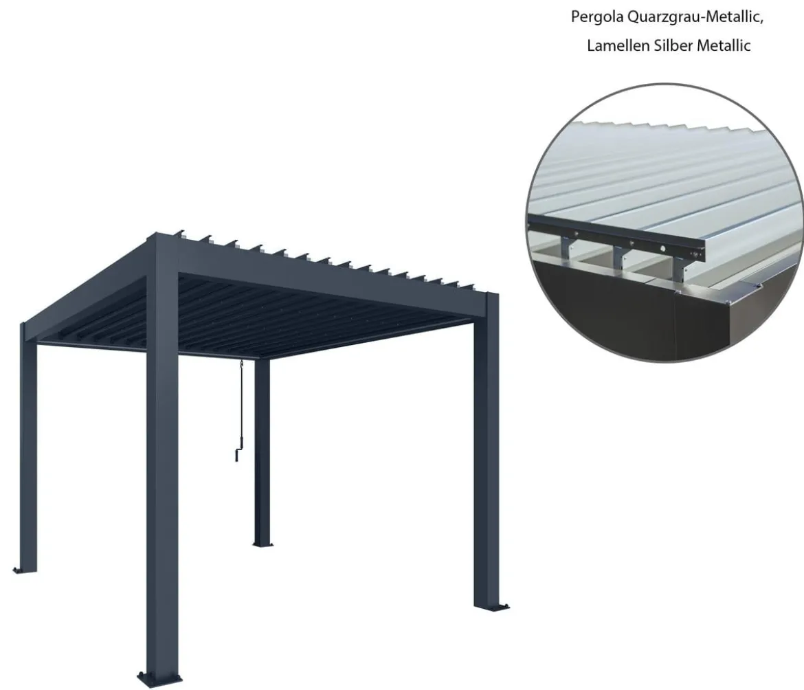 Biohort Pergola 5,5 x 3,5 zweifarbig, ca. B552,5/H264/T367,5 cm