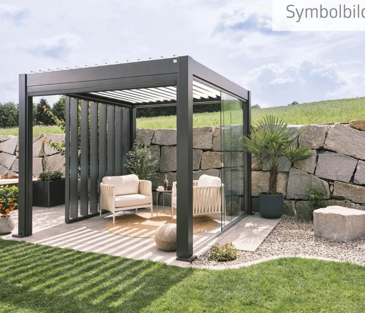 Biohort Pergola 3,5 x 3 zweifarbig, ca. B367,5/H264/T312 cm