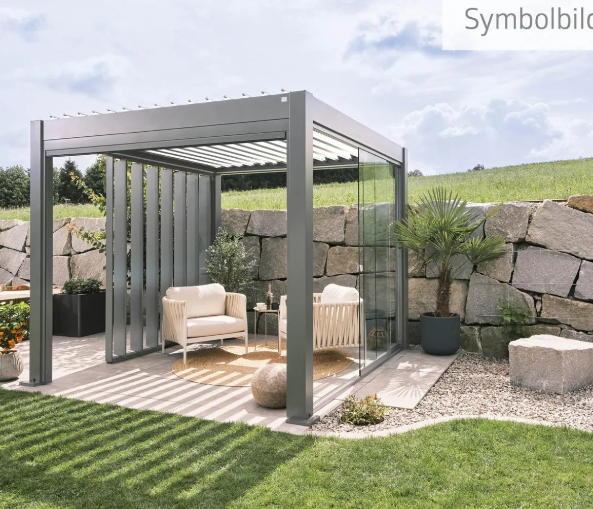 Biohort Pergola 3,5 x 3 zweifarbig, ca. B367,5/H264/T312 cm