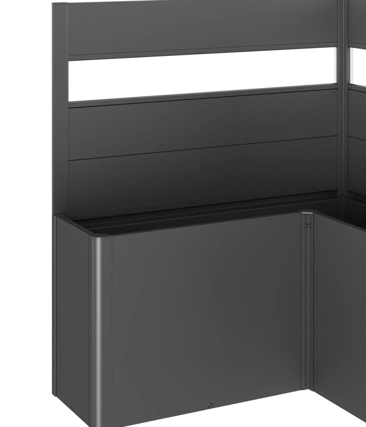 Biohort Sichtschutz Belvedere L150 mit Acrylglas, ca. B152/H91/T152 cm