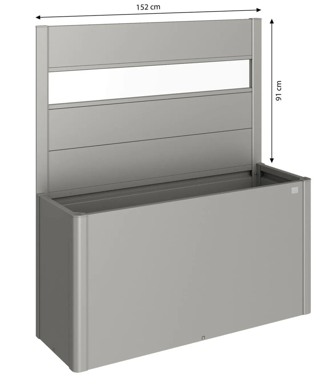 Biohort Sichtschutz Belvedere 150 mit Acrylglas, ca. B152/H91/T4 cm
