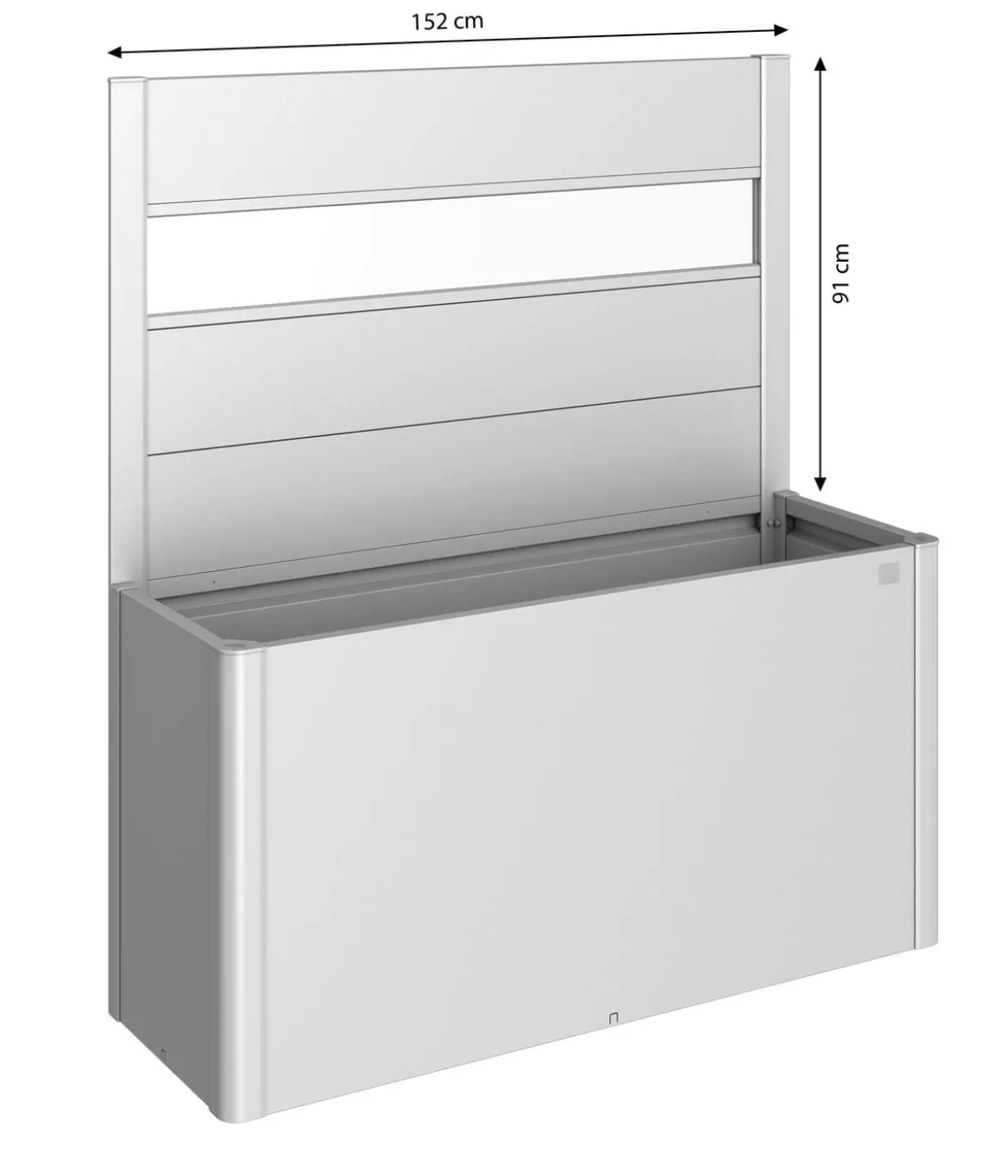 Biohort Sichtschutz Belvedere 150 mit Acrylglas, ca. B152/H91/T4 cm