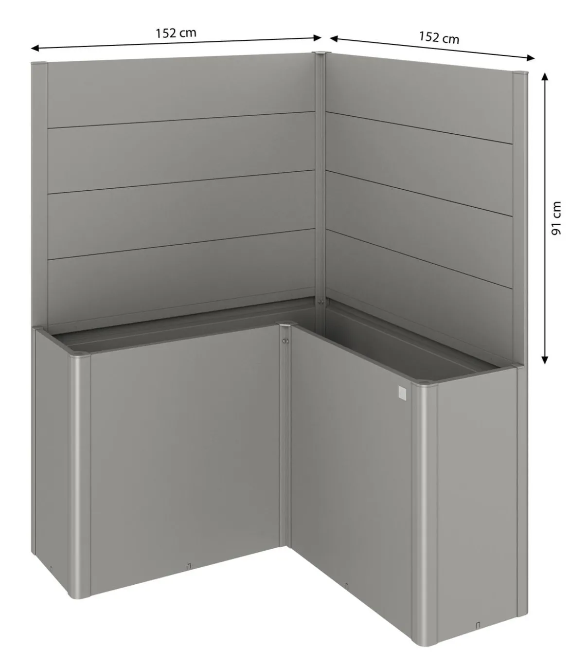 Biohort Sichtschutz Belvedere L150, ca. B152/H91/T152 cm