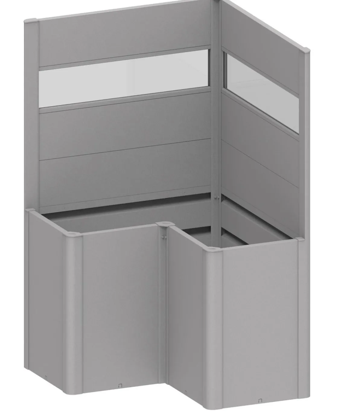 Biohort Sichtschutz Belvedere L100 mit Acrylglas, ca. B102/H91/T102 cm