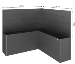 Biohort Sichtschutz Belvedere L200, ca. B201/H91/T201 cm