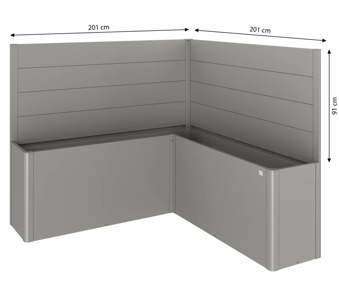 Biohort Sichtschutz Belvedere L200, ca. B201/H91/T201 cm