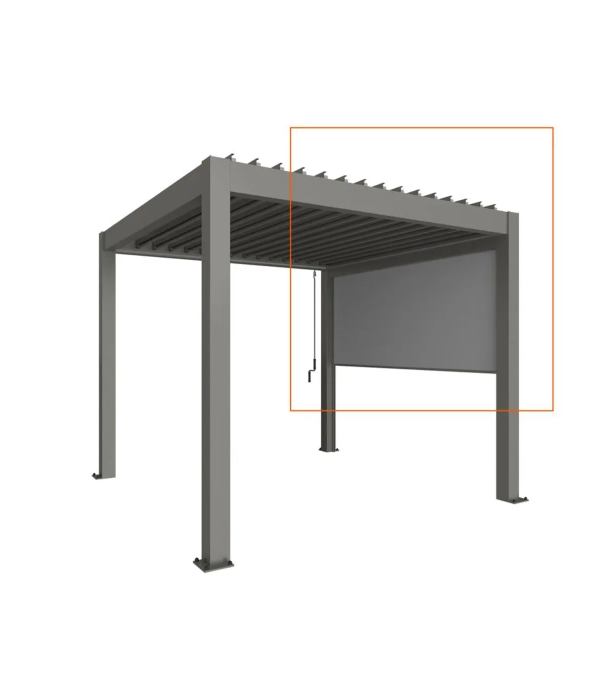 Biohort Sonnenschutzrollo Gr. 4 m, ca. B364/H235/T10 cm