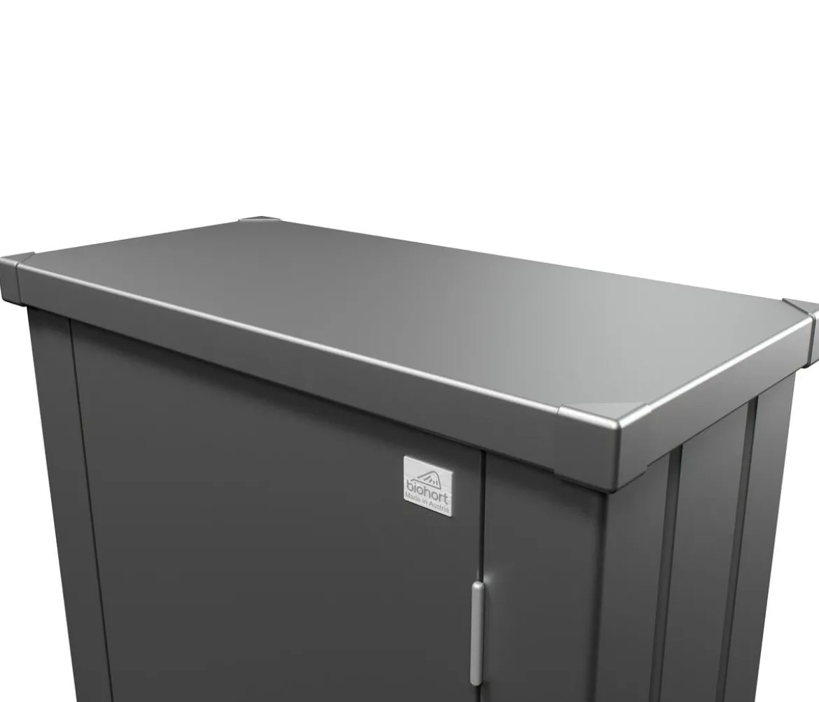 Biohort Terrassenschrank Julia S HIGH, dunkelgrau, ca. B77,7/H180,9/T40,9 cm