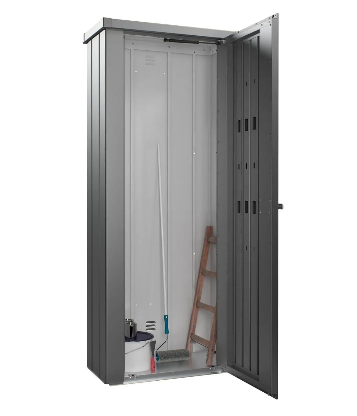Biohort Terrassenschrank Julia S HIGH, dunkelgrau, ca. B77,7/H180,9/T40,9 cm