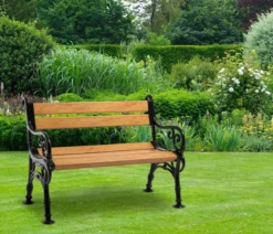 Blome Gartenbank Linderhof in Holzoptik, 2-Sitzer