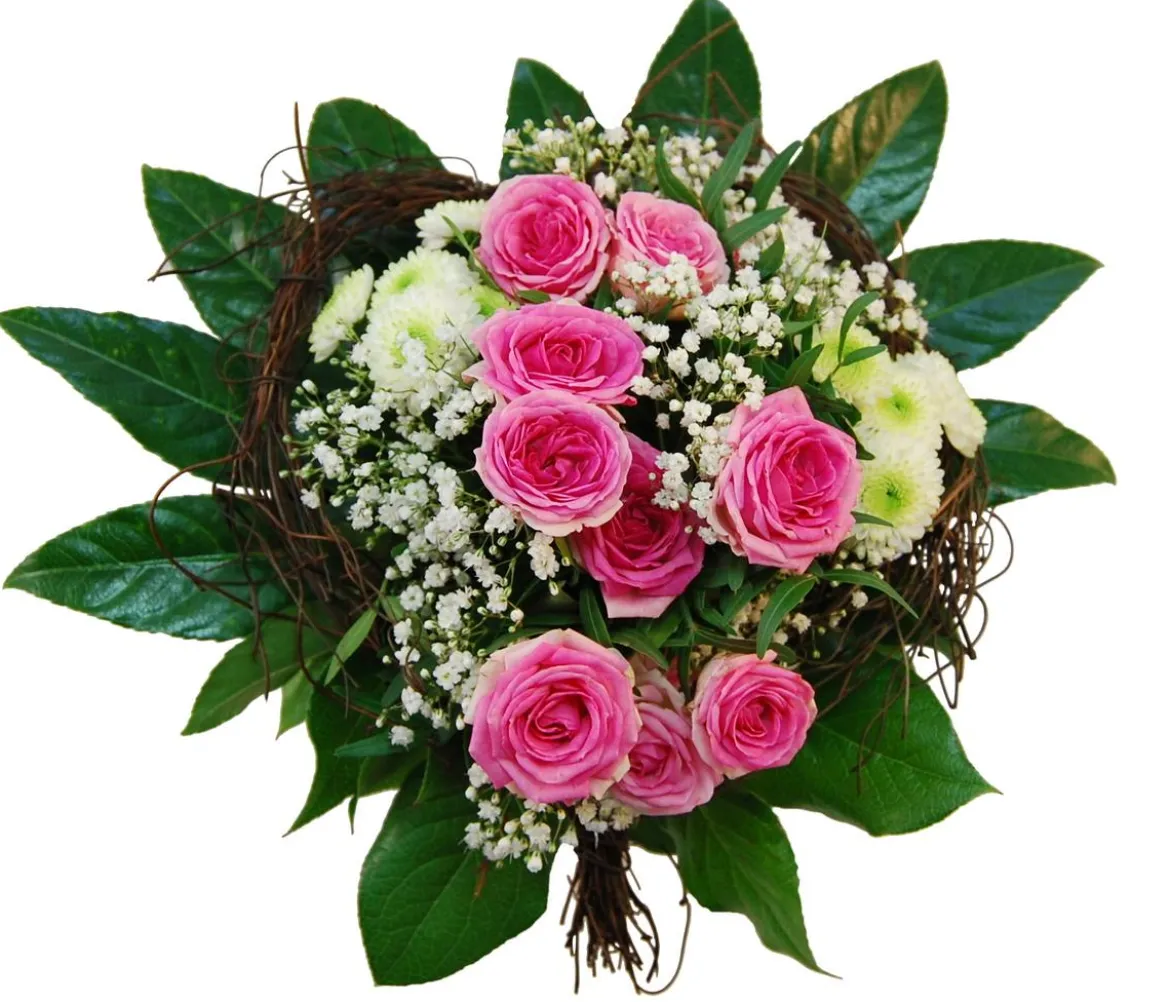 Blumenstrauß Rebenkranz, ca. Ø32 cm
