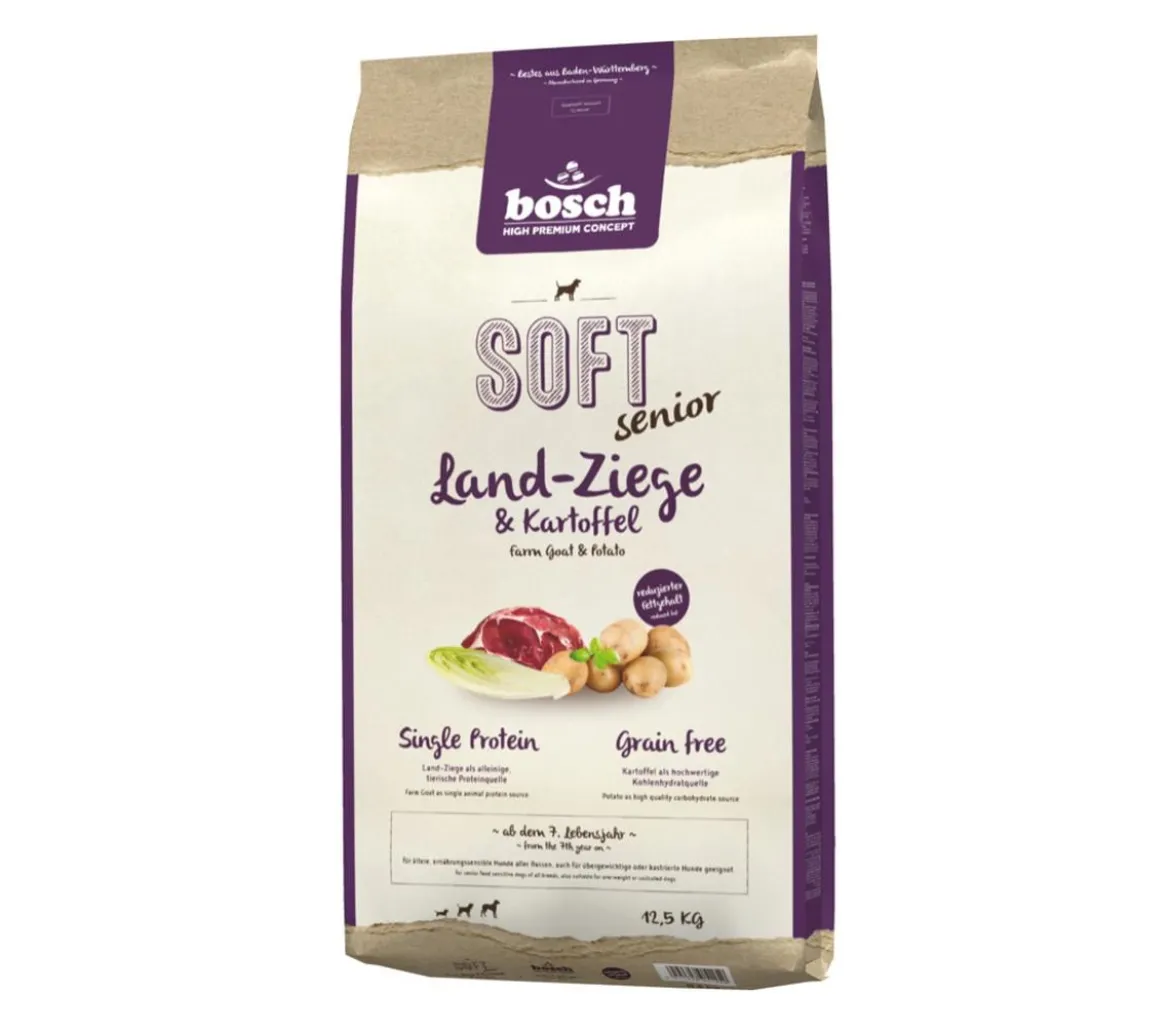 bosch Soft Trockenfutter für Hunde Senior, Ziege & Kartoffel