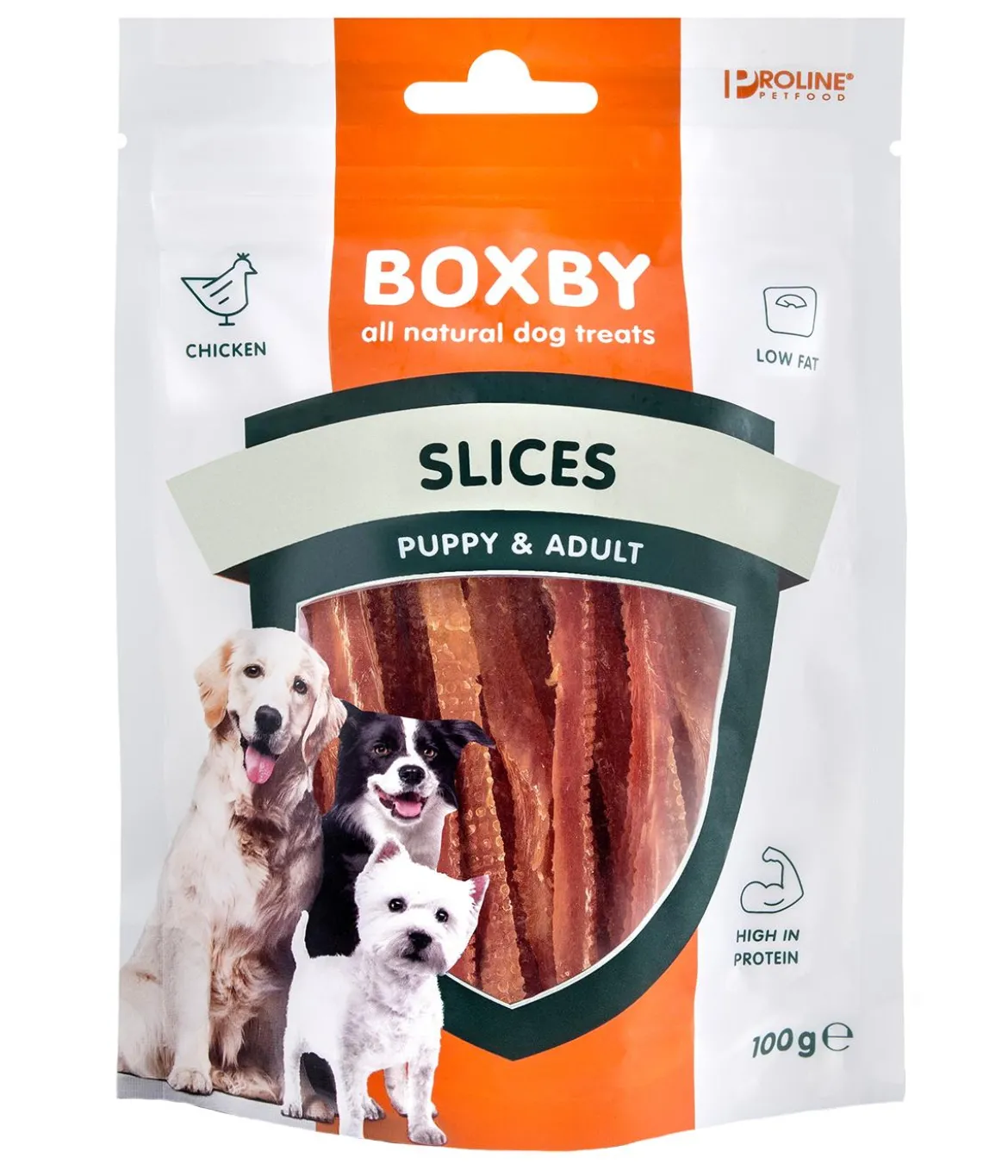 Boxby Hundesnack Slices Chicken, 100 g