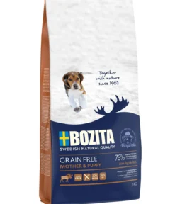 BOZITA Trockenfutter für Hunde Grain Free Mother & Puppy, Elch