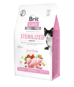 Brit Care Trockenfutter für Katzen Sterilized Sensitive Adult, Kaninchen