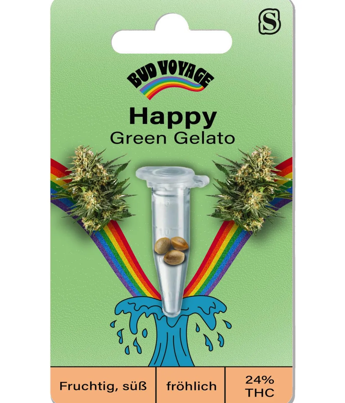 Bud Voyage Hanfsamen Happy Green Gelato, 3 Stk.