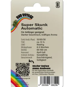 Bud Voyage Hanfsamen Schmerz weg Super Skunk, 3 Stk.