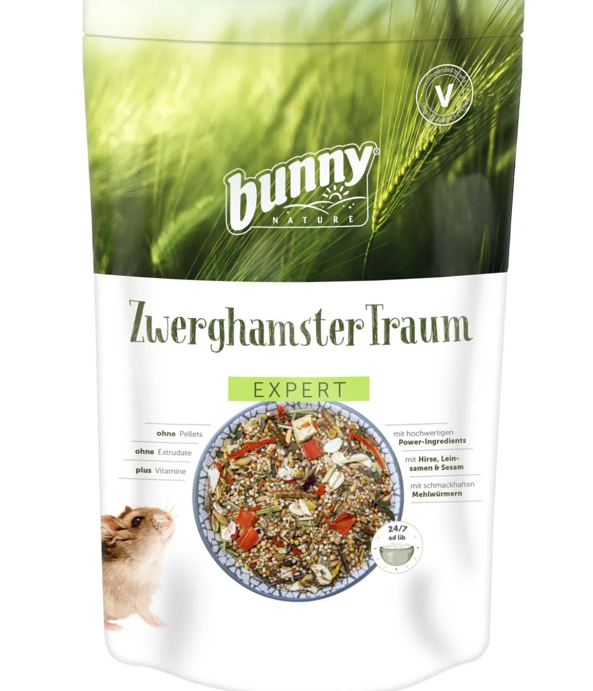 bunny® NATURE Hamsterfutter ZwerghamsterTraum EXPERT, 500 g