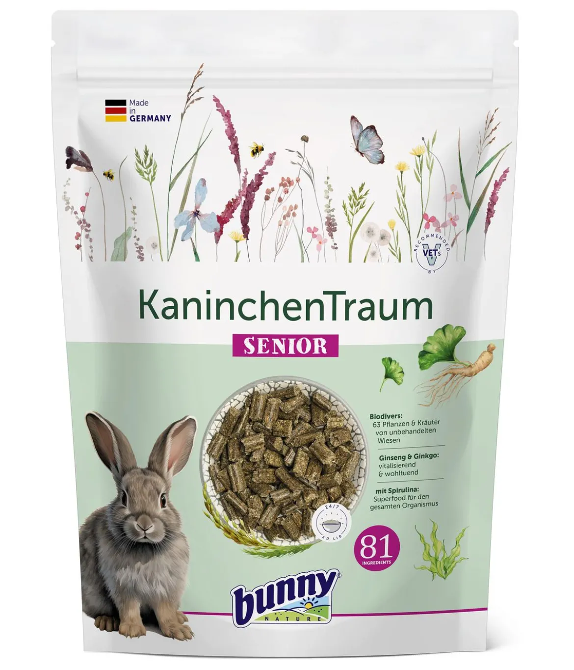 bunny® NATURE Kaninchenfutter KaninchenTraum SENIOR