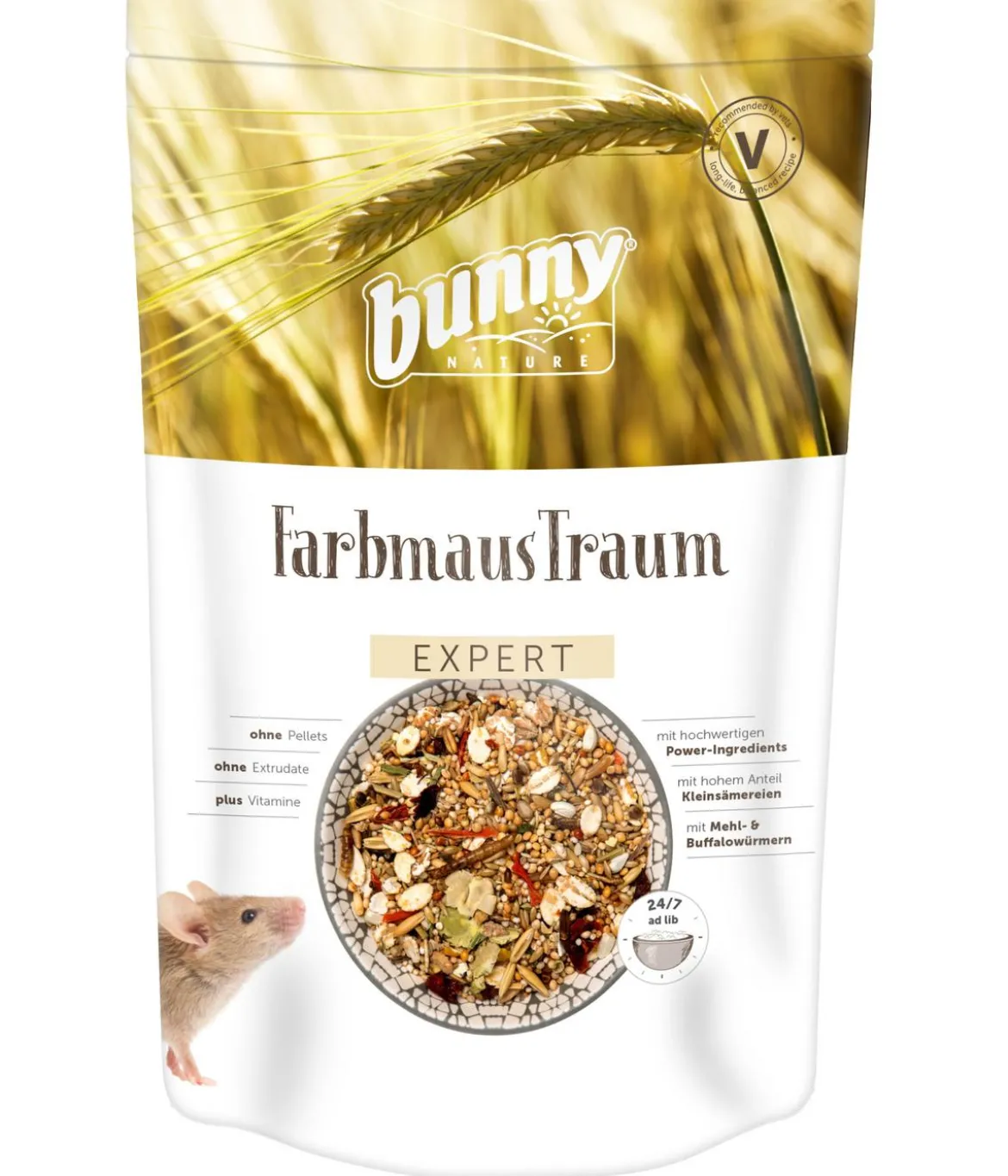 bunny® NATURE Nagerfutter FarbmausTraum EXPERT, 500 g